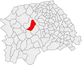 Location in Suceava County