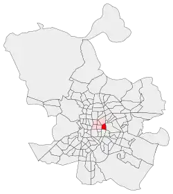 Location of Fuente del Berro