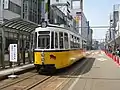 Fukui Railway Type F10 (SSB 714 & 735) at their departure ceremony in Fukui Railway