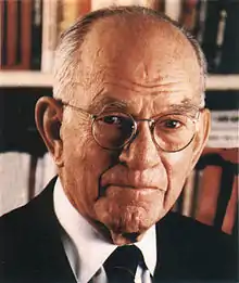 J. William Fulbright, former U.S. Senator and founder of the Fulbright Program;  Law School, '34