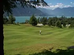 Golfing at Furry Creek