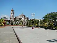 Town plaza overlooking Sts. Peter & Paul Parish Church