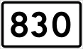 County Road 830 shield