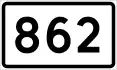 County Road 862 shield