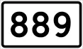 County Road 889 shield