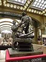 Gérôme Sculpting "The Gladiators": Monument to Gérôme, 1909, by Aimé Morot, Musée d'Orsay