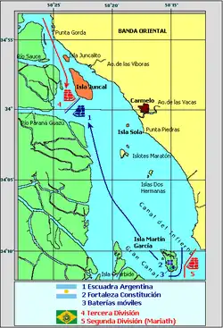 Disposition of naval forces on the eve of battle