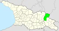 Location of Akhmeta Municipality in Georgia