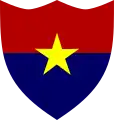 GHQ India. Also worn as a rectangular badge.