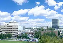 Skyline of Grande Prairie viewed from the northeast