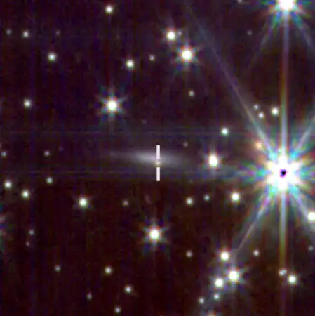 Near-infrared afterglow and host  seen by Webb's NIRCam.