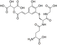 Chemical structure of grape reaction product