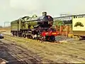 Defiant on the demonstration line at Tyseley Locomotive Works in August 1987.