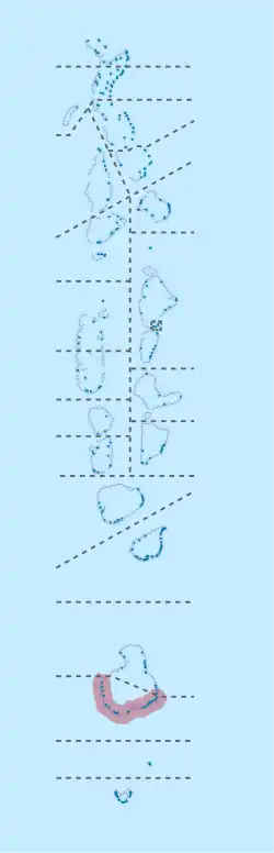 Location of Gaafu Dhaalu in Maldives