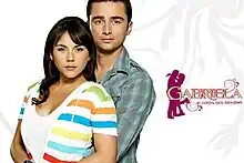 Gabriela, giros del destino title card