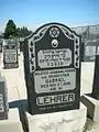 The grave marker of Gabriel Lehrer in Mount Zion Cemetery