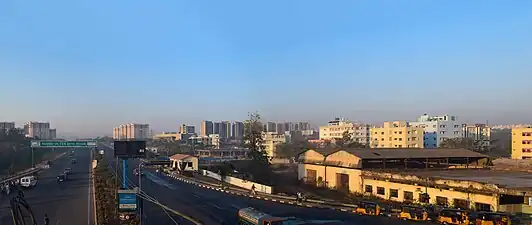 Skyline of Nanakramguda from Gachibowli