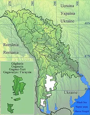 Chiriet-Lunga is located in Găgăuzia