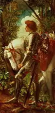 A painting of Sir Galahad.