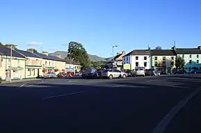 View looking south from the village square