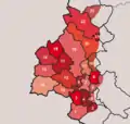 Map of the Galician-speaking part of El Bierzo, also claimed as part of Galicia irredenta.