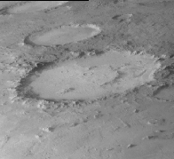 "Smiley Face on Mars" in Galle Crater on Mars.(Viking 1 orbiter; 1970s).