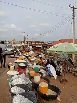 Food market in Oko Erin neighbourhood