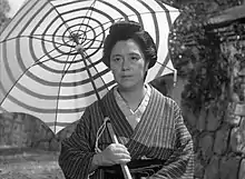 Woman with an umbrella