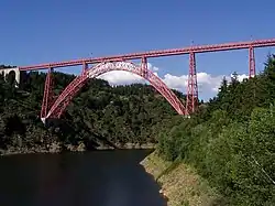 Garabit Viaduct, a thrust arch type employing a catenary shape