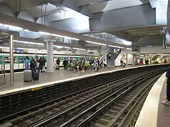 Line 5 (right) and Line 7 (left) tracks