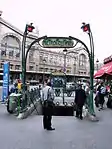 Street-level entrance to Gare du Nord