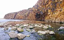 Cove at the mouth of Garrapata Creek