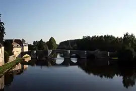 The Gartempe river in Saint-Germain