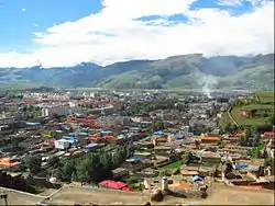 View of Garzê Town