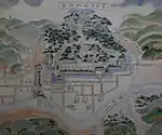 Old castle map of Gassantoda Castle