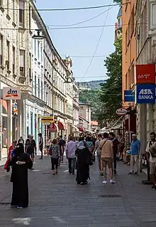 Ferhadija street in 2023