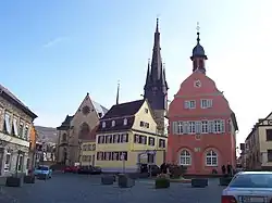 View of the Town Hall in Gau-Algesheim