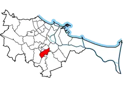 Location of Chełm within Gdańsk