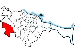 Location of Kokoszki within Gdańsk