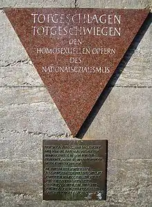 Memorial "Pink Triangle", metro station Nollendorfplatz