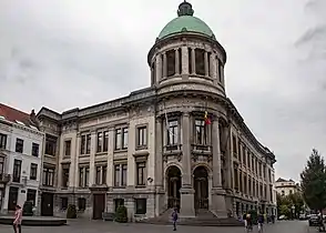 Molenbeek's Municipal Hall seen from the Place Communale/Gemeenteplein