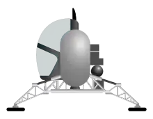 Drawing of a small spacecraft