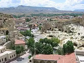 Hotels built inside cave-houses in Ürgüp