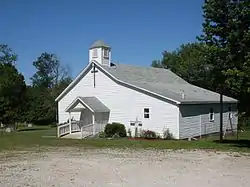 Church and cemetery on Route 95 at Gentryville