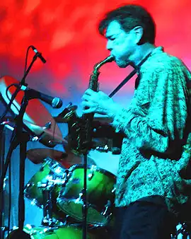 Geoff Leigh performing in Schiphorst, Germany, 5 July 2008