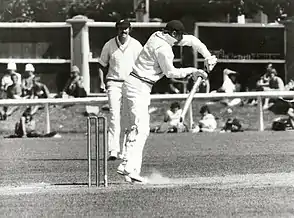 Geoffrey Boycott batting