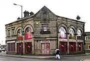 The old Yorkshire Bank now an Asian clothes shop