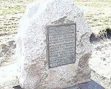 Marker on Oregon Route 221 commemorating early Hopewell resident George Gay