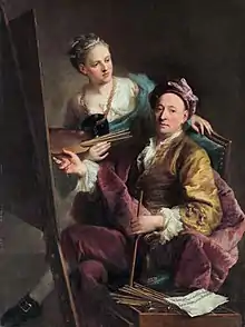 George Desmarées and his daughter, 1750, Munich.