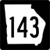 State Route 143 marker